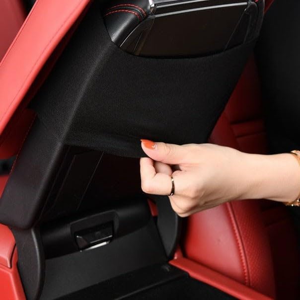Auto Armrest Cushion Pads for Acura RLX(2013-2017) Accessories Car Centre Console Armrest Pad Durable Material and Easy to Clean-is Waterproof and Anti-Scratch