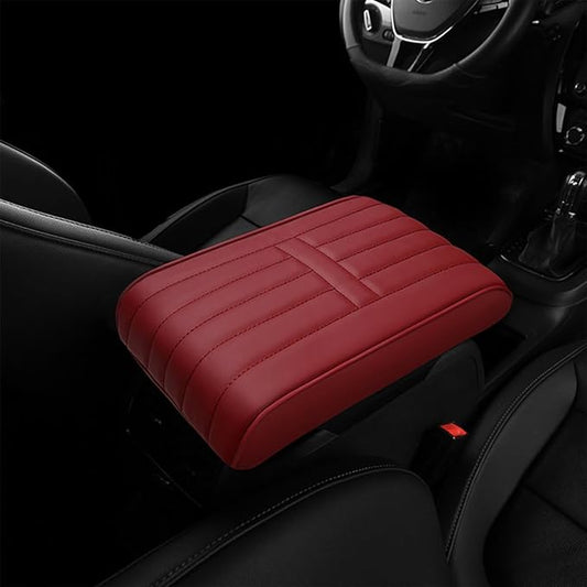 Car Armrest Pad for Lexus GX460 2014 2015 2016 2017 2018 2019 2020 2021 2022 2023 Memory Cotton Armrest Box Pad Center Console Scratch Pad Seat Box Cushion Protector,Red