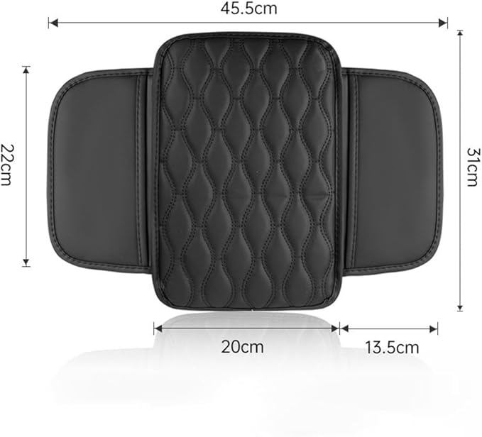 Car Armrest Pad for BMW M4 Competition Convertible Coupe F83 F82 G82, Waterproof Center Console Cushion Pad Cover Armrest Storage Box Mat Protection Interior Accessories,A-Black