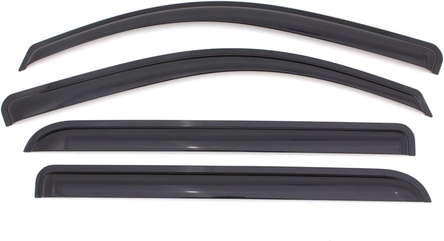 KPY Window Visor Compatible with Chevrolet Chevy Tahoe & GMC Yukon 2007-2014, 4PC Rain Guard Side Window Vent Deflectors Tape-On Style, 2007 2008 2009 2010 2011 2012 2013 2014