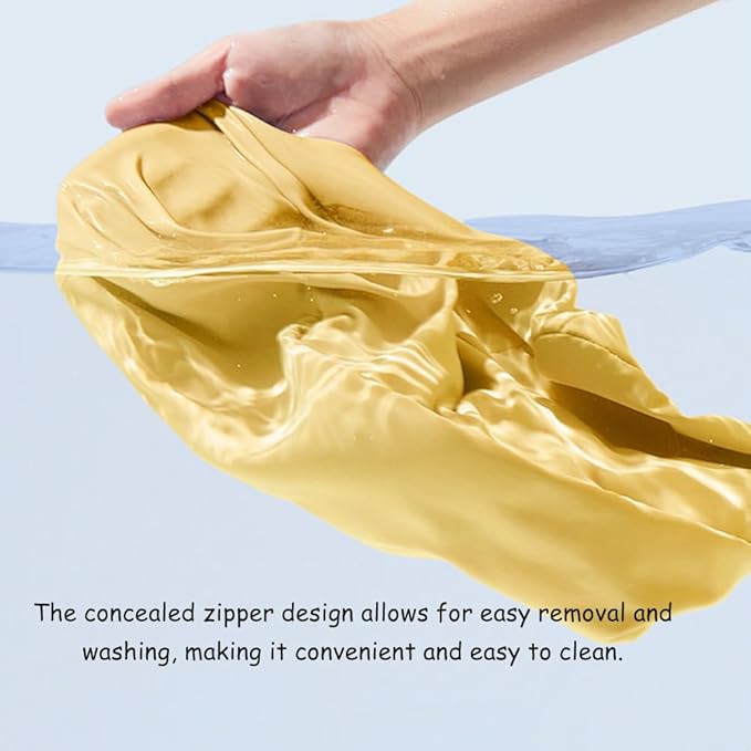 Car Lumbar Support Pillow for BMW 3 Series G21 Touring 2019-2023 2024 2025 2026 Memory Foam Back Support Cushion Breathable Car Seat Lumbar Pad Accessories,Yellow