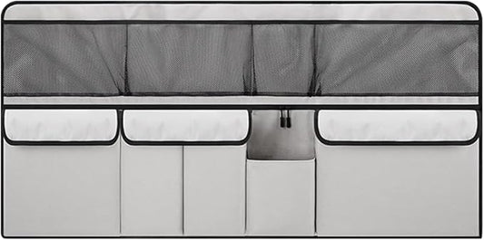 Car Trunk Organizer, Space Saving Hanging Automotive Back Seat Organizer Storage Bag with 10 Pocekts, Foldable Vehicle Interior Cargo Organizer Accessories for Car, SUV, Truck, MPV (Grey)