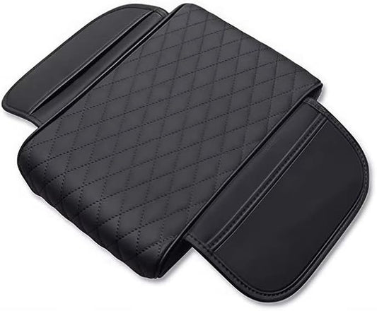 Car Armrest Cushion for Mazda CX-30 2019–2025 2026 DM,Multifunctional Car Armrest Heightening Pad,Car Center Console Cover,Waterproof Nappa Leather Arm Rest Protector,Black