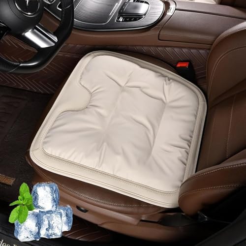 Car Seat Cushion,Personalized Lumbar Support Cushion (White,Single Seat Cushion)
