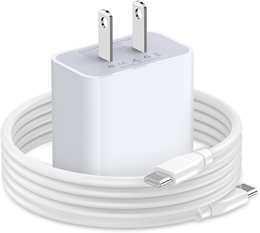 20W USB C Fast Samsung Charger Block 6FT Android Phone Cord for Samsung Galaxy A17 A16 5G A54 A14 A15 S26 S25 A03s S24 S23 A23 S21FE S22 Ultra A13 A53 A32 S20,Wall Plug Box,Type C to C Charging Cable