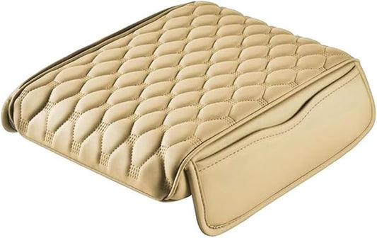 Car Center Console Cover for Acura RDX 2007-2019 2020 2021 2022 2023 2024 2025,Arm Rest Lid Cushion Protector Multifunctional Armrest Cushion Pad Interior Accessories,Beige