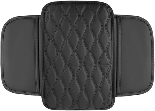 Car Armrest Pad for Genesis GV80 GV70 SUV GV60, Waterproof Center Console Cushion Pad Cover Armrest Storage Box Mat Protection Interior Accessories,A-Black