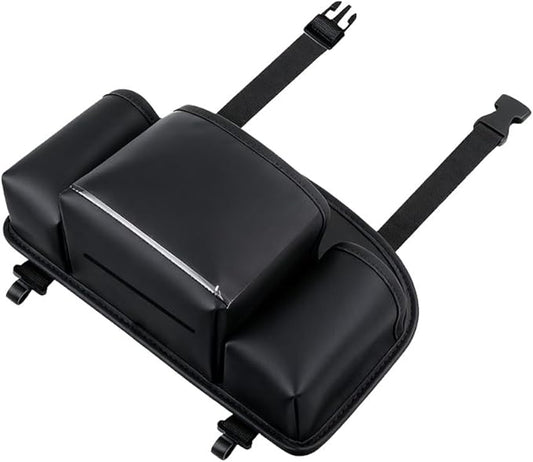 Car Organizer Back Seat,Waterproof Leather Car Seat Storage Bag Foldable Universal Hanging Seatback Organizer for Kids & Adults Travel road Trip Essentials