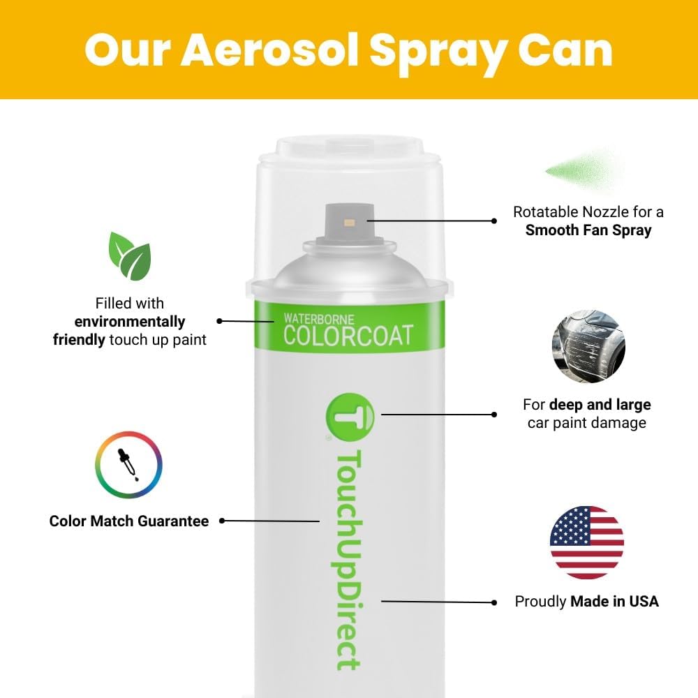 TouchUpDirect 781 Sea Glass Pearl Compatible with Toyota Exact Match Touch Up Paint Aerosol - Platinum Kit
