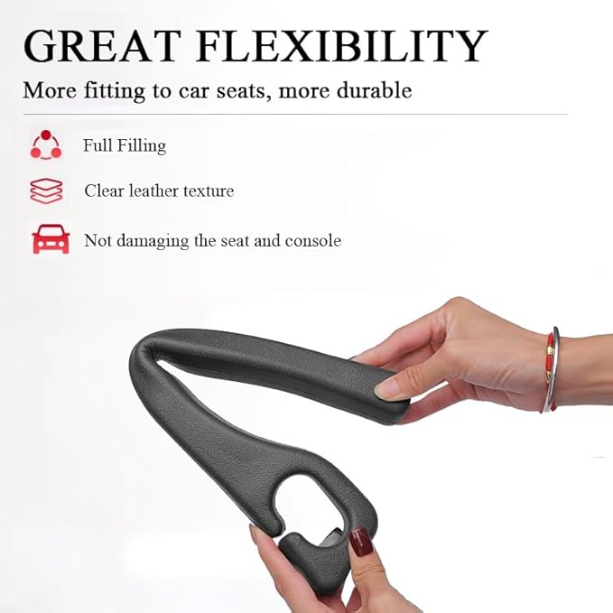 Car Seat Gap Filler Compatible with Honda CR-V CRV Accessories Seat Gap Plug Blocker with Storage Slot Organizer Non-Slip Car Cup Holder Coaster 2Pcs Black