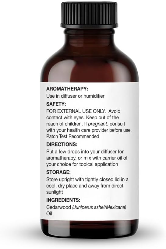 Majestic Pure Essential Oil with Glass Dropper - 100% Pure and Natural - Essential Oils for Diffuser, Aromatherapy, Soap and Candle Making, Cedarwood Essential Oil, Cedarwood Oil, 1 Fl Oz