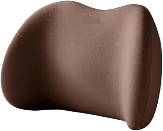 Car Neck Pillow and Lumbar Support Cushion - Memory Foam Backrest for Driver Seat Comfort(Gray)