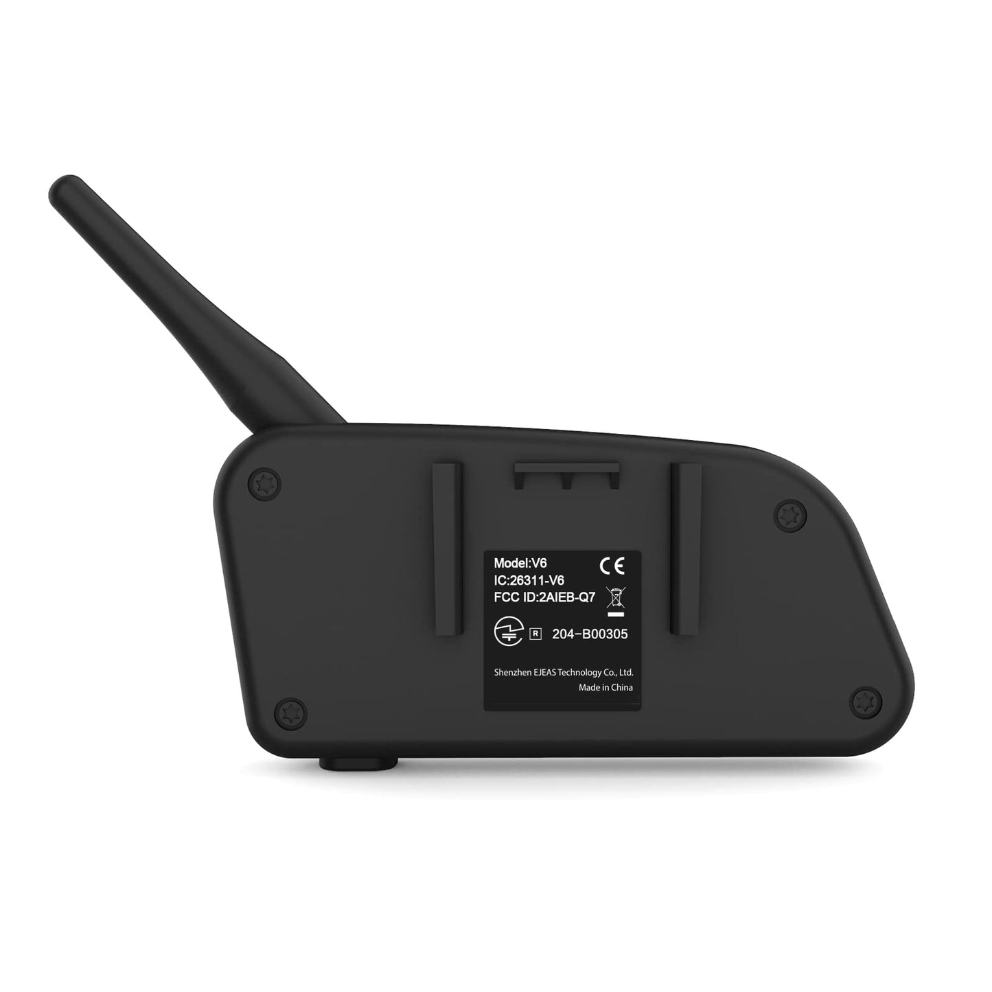 EJEAS V6 Pro Motorcycle Helmet Bluetooth Intercom, 2-Way 1200M Motorcycle Bluetooth Headset Universal Communication System with Noise Cancellation and Waterproof for Dirt Bike/ATV/Snowmobile (2PCS)