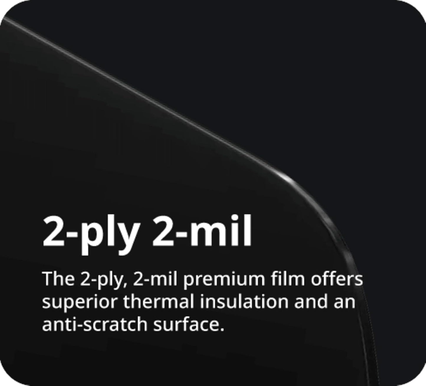 Nano Ceramic Window Tint Film for Cars and Building, Charcoal, 2 Ply Scratch Resistant, Heat Control, and UV 99%, IR 93% Rejection, 20% VLT, 24inx100ft