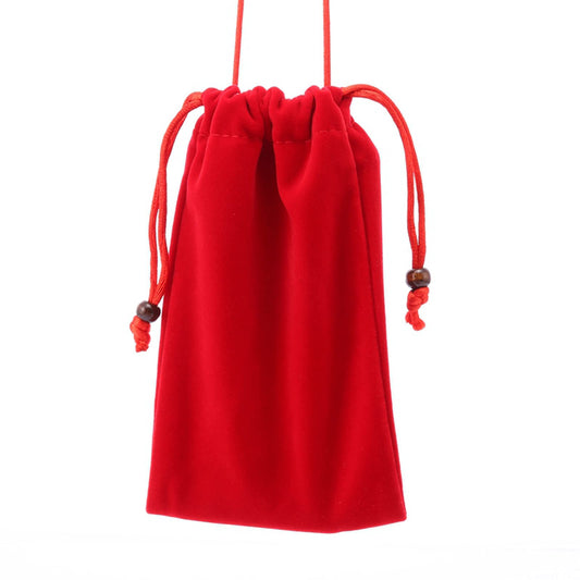 GUOQING Microfiber Soft Storage Pouch, 7.5 inch, Red, Fits Most Smart Phones & Mobile Cell Phones Case