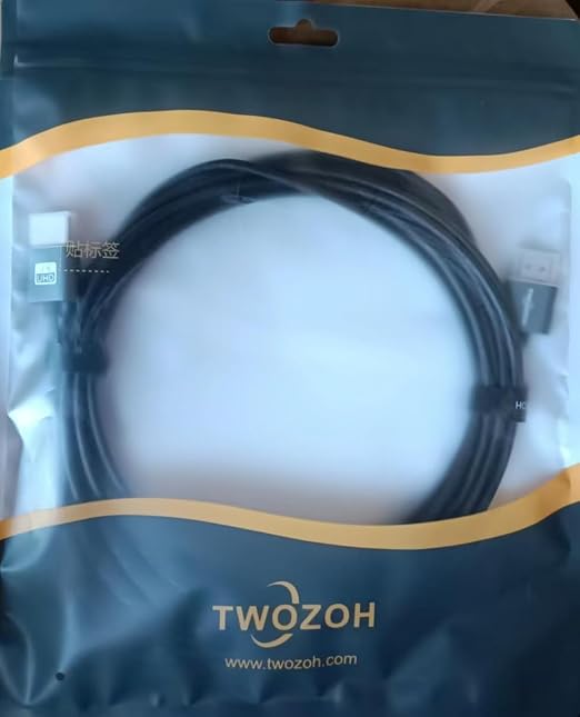 Twozoh Ultra-Thin Long HDMI to HDMI Cable 15FT, Hyper Slim HDMI 2.0 Cable