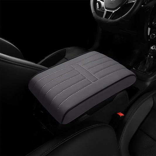 Car Armrest Pad for Volkswagen VW Atlas (7-Seater) 2018 2019 2020 2021 2022 2023 2024 2025 Memory Cotton Armrest Box Pad Center Console Scratch Pad Cushion Protector,Grey