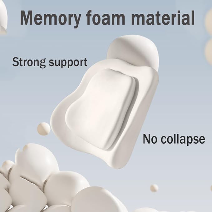Car Headrest Lumbar Support Cushion for VW Golf VIII VI V IV III II I Mk 8 7 6 5 4 3 R GTE/GTI/GTD/Clubsport 45, Memory Foam Relieve Fatigue Breathable Car Seat Neck Pillow,Yellow-Headrest