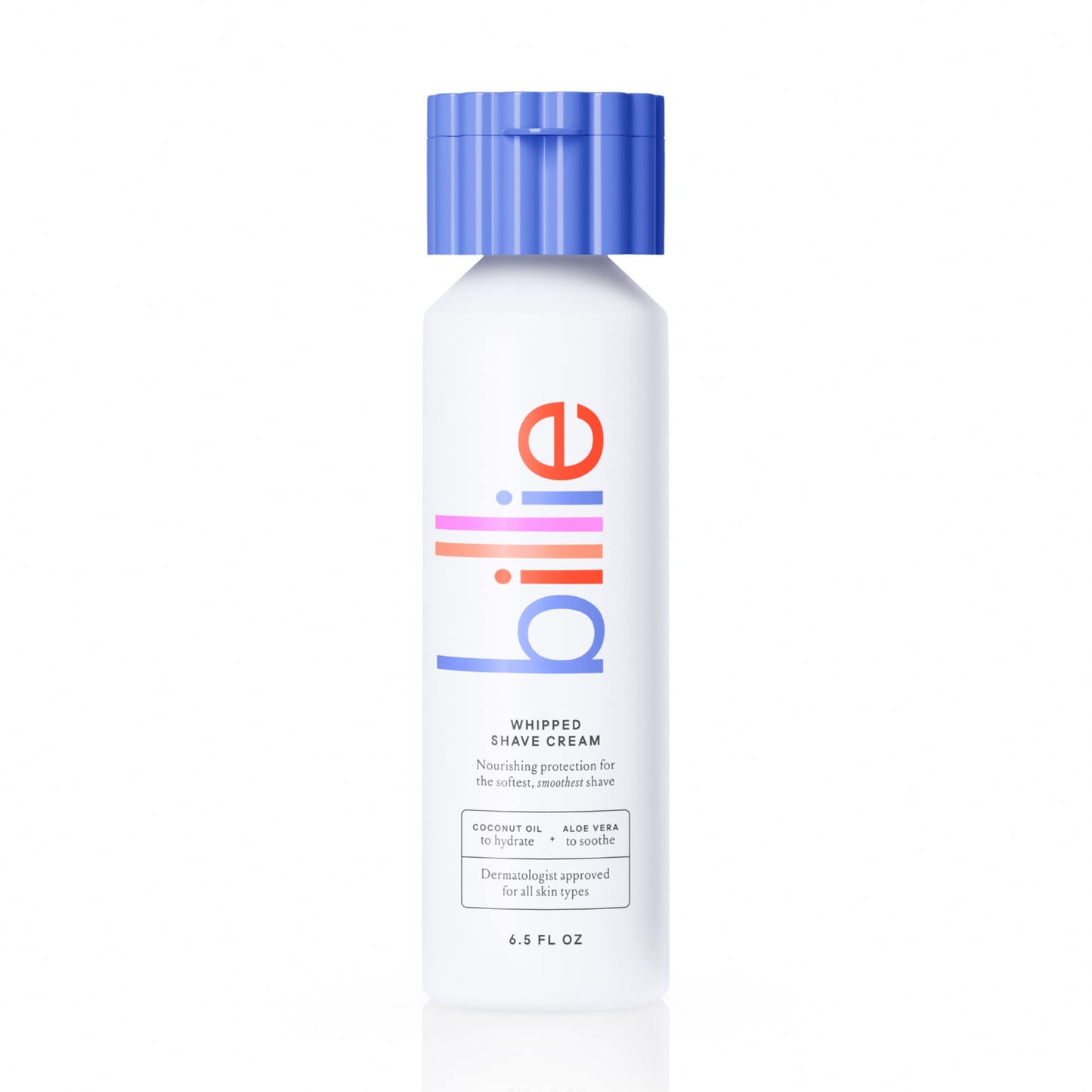 Billie Whipped Shave Cream - Ultra Gentle Protection - Fragrance-Free & Dermatologist-Approved - Designed for Sensitive Skin - 6.5 fl oz