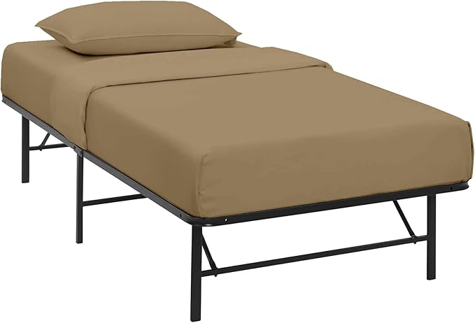 4-PC Fitted Sheet 30x80, 100% Cotton - Perfect for Narrow Twin/RV Bunk/Camping Cot/Guest Bed, Fits Upto 4-8" Deep Mattress - Taupe Solid