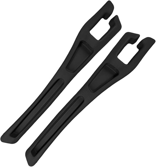 2PCS Car Seat Gap Filler Organizer, Car Center Console Side Plug with Storage Slot Prevent Falling, Multifunctional Vehicle Interior Phone Holder Accessories for Cars, Trucks, SUVs (Black)