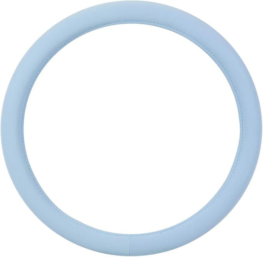 Carbella Ultra Soft Blue Steering Wheel Cover, Car Accessories for Women, Non-Slip Comfy Soft Grip Faux Leather Auto Steering Wheel Cover for Cars Trucks Vans SUVs Gift Idea - Fits Standard 15" Inches
