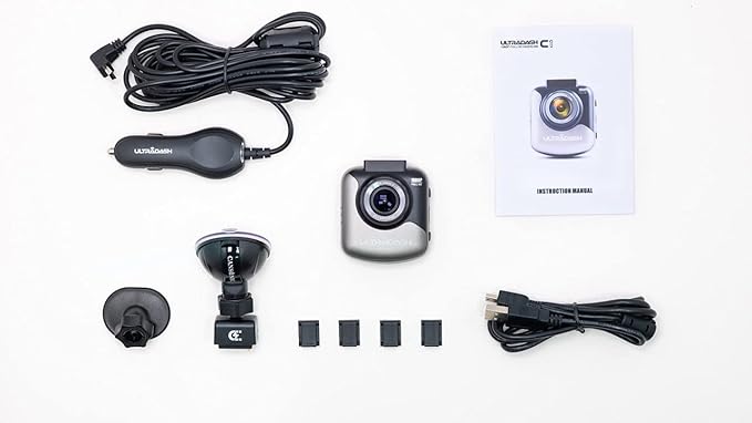 UltraDash Dash Cam, Magnetic Charging Mount, HDR High-end Night Image Sensor, 6 Layers Glass F1.8 140 Degree Wide Angle Lens, G-Sensor, 2 Inch LCD, Super Capacitor, Loop Recording