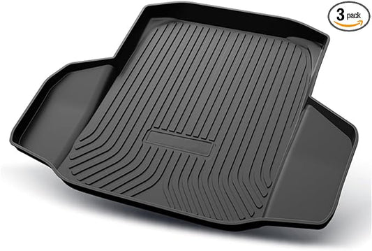 Cargo Liners Fits Honda Accord 2018-2024 Rear Trunk Floor Mats 3D Boot Tray All-Weather TPE Black