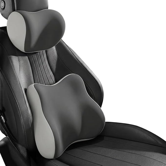 Car Headrest Pillow & Lumbar for BMW 3er Compact (E36) 316g 316i 318tds 318ti 323i 1994-2000, Car Seat Neck Pillow Back Support, Breathable All-Season Automotive Seat Cushions, 2PCS