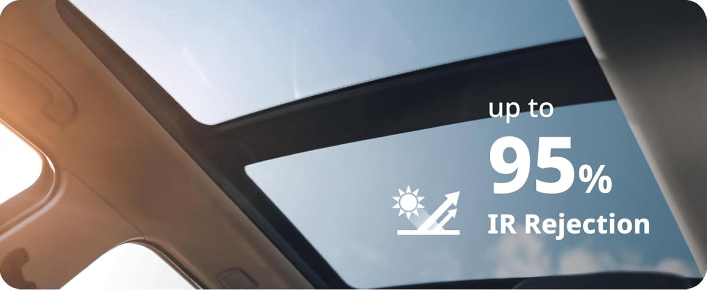 Nano Ceramic Window Tint Film for Cars - 2 Ply Scratch Resistant with Heat Control and UV/IR Rejection (35% VLT, 20inx100ft), OWFCR-10006
