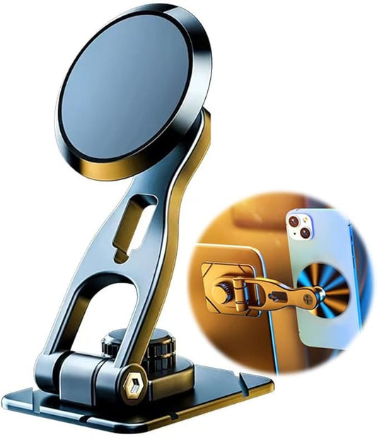 Car Phone Holde, Magnetic Phone Mount for Car, 360 ° Dashboard Car Phone Mount Compatible with Smartphones Such as iPhone