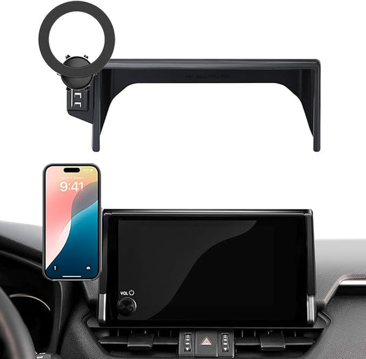 Car Phone Holder for Toyota RAV4 2025 2019-2024 7/8-Inch Screen, Cell Phone Mount Compatible with MagSafe