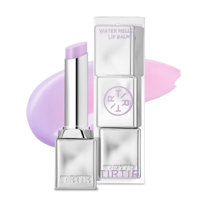 TIRTIR Water Mellow Lip Balm, 02 Mauve Berry, 0.11 Fl Oz – pH Color Changing Organic Korean Lip Care, Lightweight Deep Hydration Lip Moisturizer for Women Men, Paraben Free