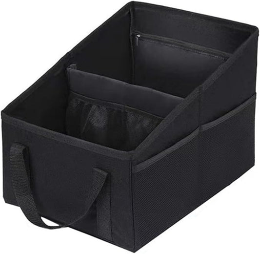 Car Organizer - Car Organizers and Storage, Collapsible Small Car Seat Storage Organizer for Console Front/Back, Automotive Backseat Organizer Passenger Seat Organizer