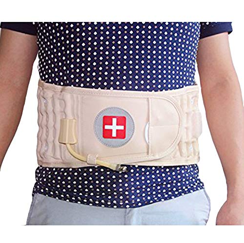 Decompression Back Belt Lumbar Traction Device for Lower Back Pain, Lower Back Brace Inflatable - One Size for 29-49 Waist
