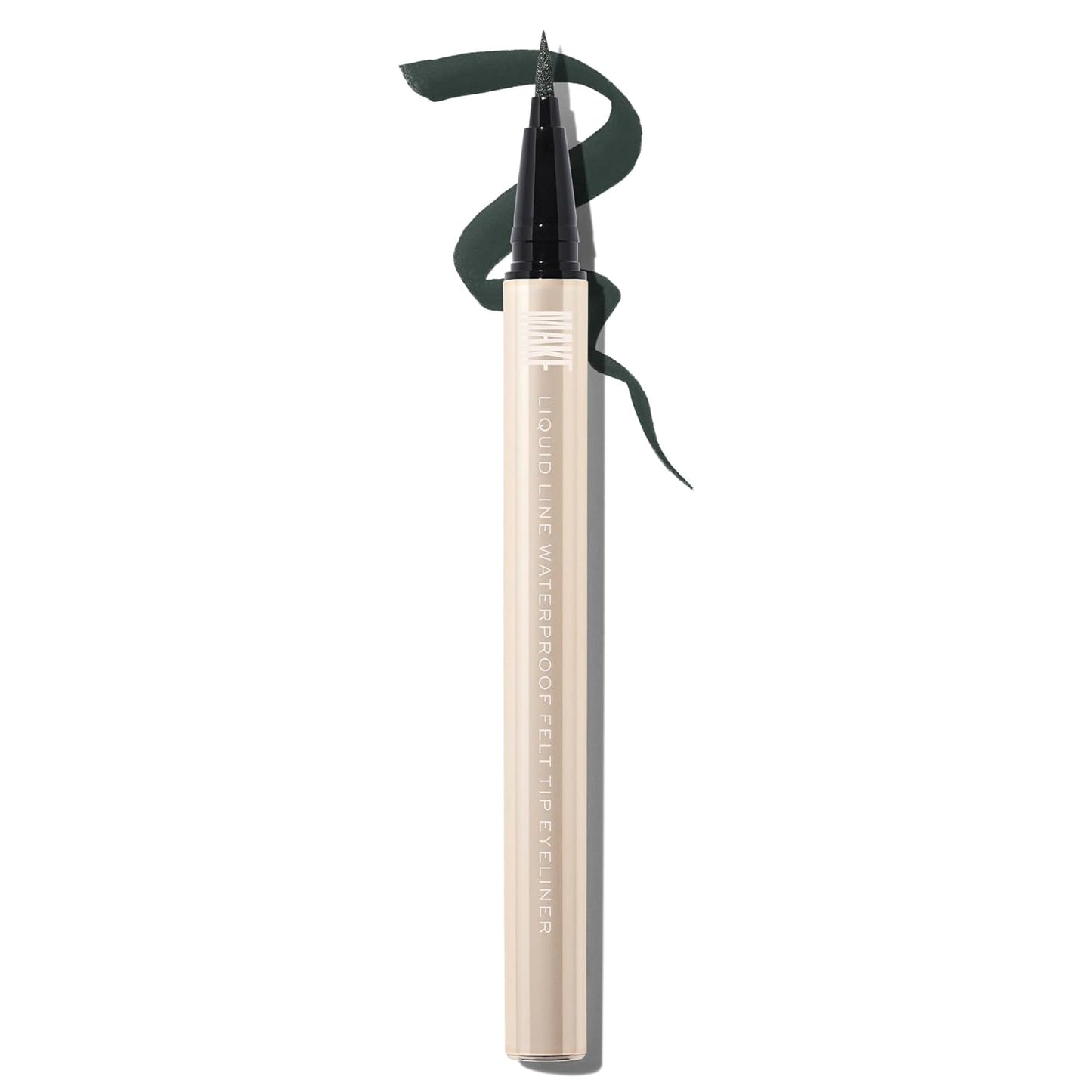 MAKE Beauty Liquid Line Waterproof Liquid Eyeliner Pen. Smudge-Proof Felt Tip for Precise Application of Lines, Wings, and Graphics. Long Lasting Eye Liner - Shade, Space Camp