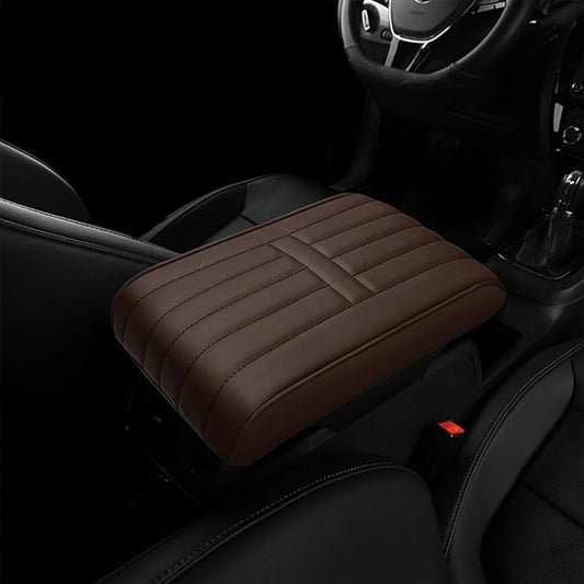 Car Armrest Pad for Lexus GX460 2014 2015 2016 2017 2018 2019 2020 2021 2022 2023 Memory Cotton Armrest Box Pad Center Console Scratch Pad Seat Box Cushion Protector,Brown