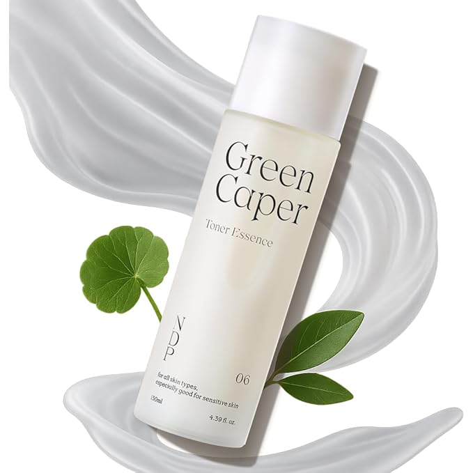 NDP Green Caper Milky Toner Essence - Hydrating Korean Toner for Face, Deep Moisture for Sensitive and Dry Skin, Panthenol, Madecassoside (4.39 Fl oz / 130ml)