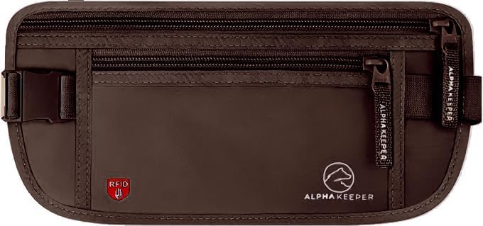 Hidden Money Belt for Travel for Men, Waist Wallet Anti Theft, RFID Passport Holder For Travel Men Or Women, Money Pouch, RFID Passport Holder
