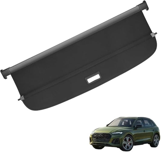 Cargo Cover Retractable Fit for Audi Q5 SQ5 2018-2024（not fit Sportback Retractable Trunk Rear Security Cover Shielding Shade Trunk Cover