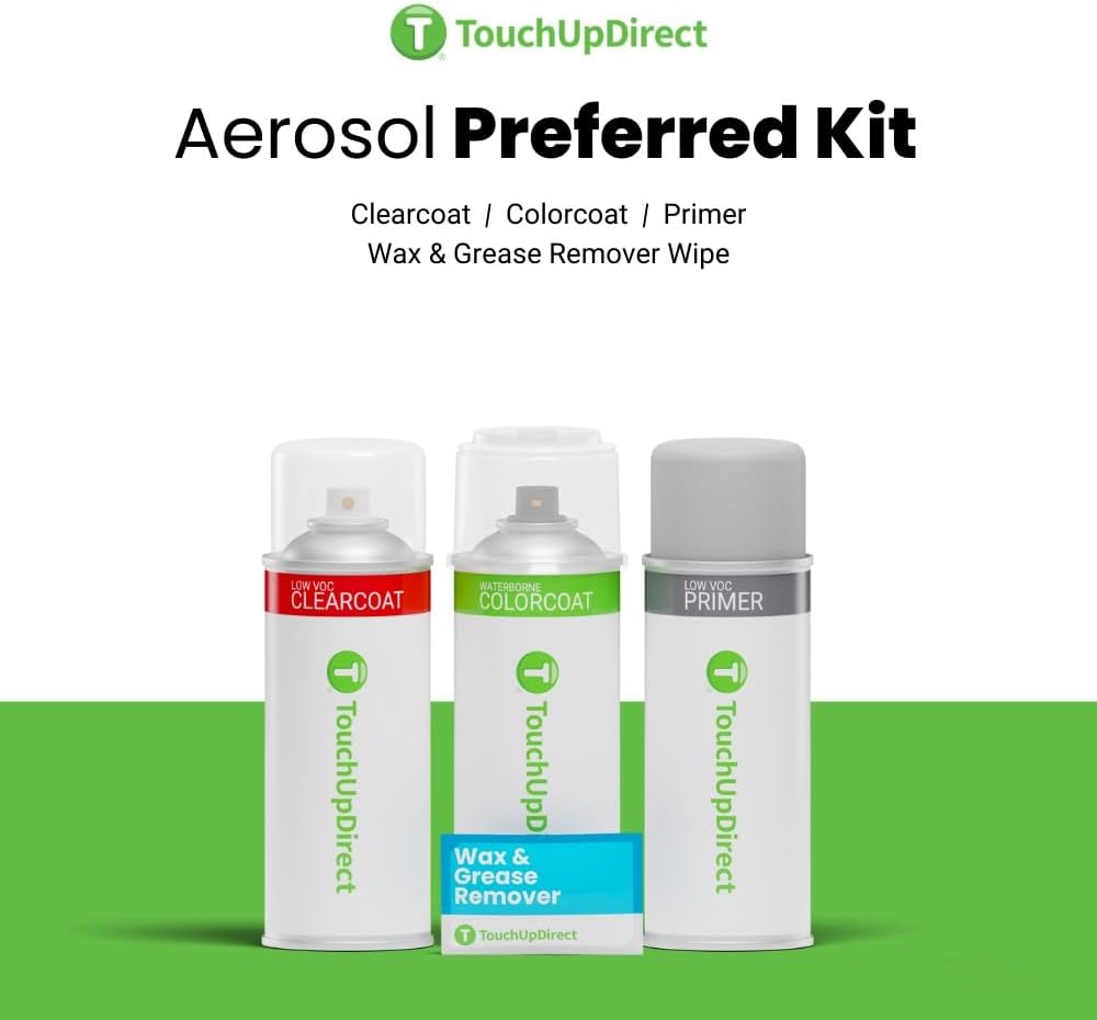 TouchUpDirect 221 Galactic Aqua Metallic Compatible with Toyota Exact Match Touch Up Paint Aerosol - Preferred Kit