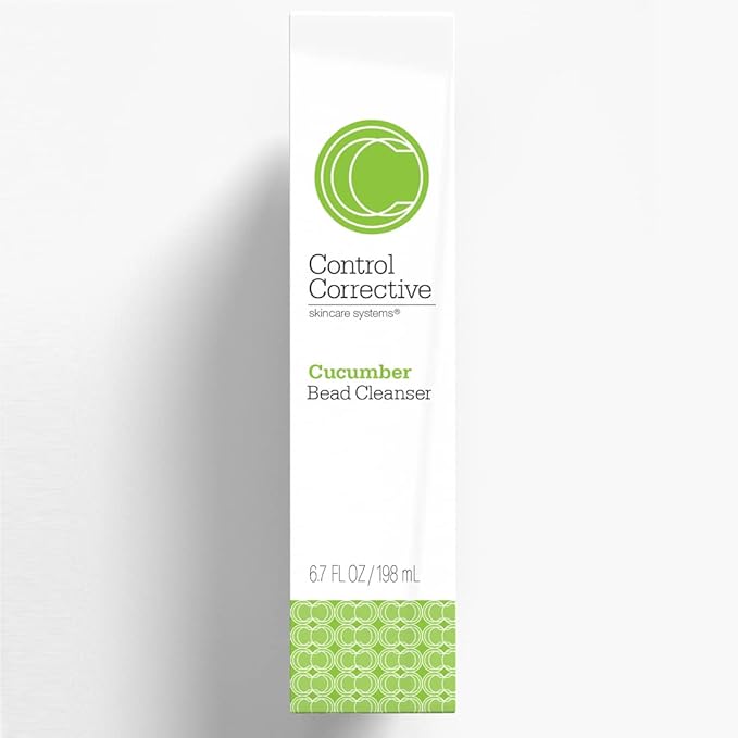 CONTROL CORRECTIVE Cucumber Bead Cleanser, 6.7 Oz - Modern, Refreshing, Gentle Scrub, All Skin Types, Gentle Daily Exfoliation With Natural Jojoba Beads, Sloughs Off Dirt & Oil, Luxurious Body Polish