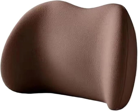 Car Neck Pillow and Lumbar Support Cushion - Memory Foam Backrest for Driver Seat Comfort(Olive Green)