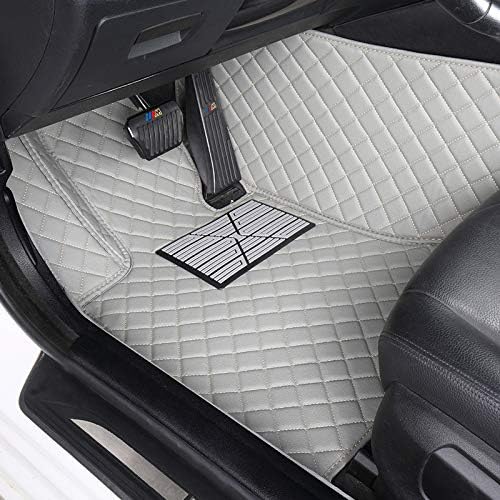 Custom Floor Mats for Cars fit 95% Sedan SUV Sports Car Full Coverage All Weather Men Women Pads Protection Non-Slip Leather Floor Liners (Green)