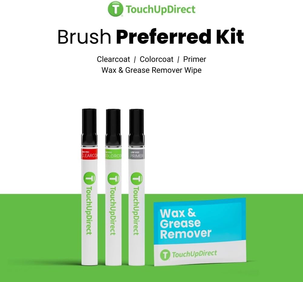 TouchUpDirect 1K5 Moon Dust Compatible with Toyota Exact Match Touch Up Paint Brush - Preferred Kit