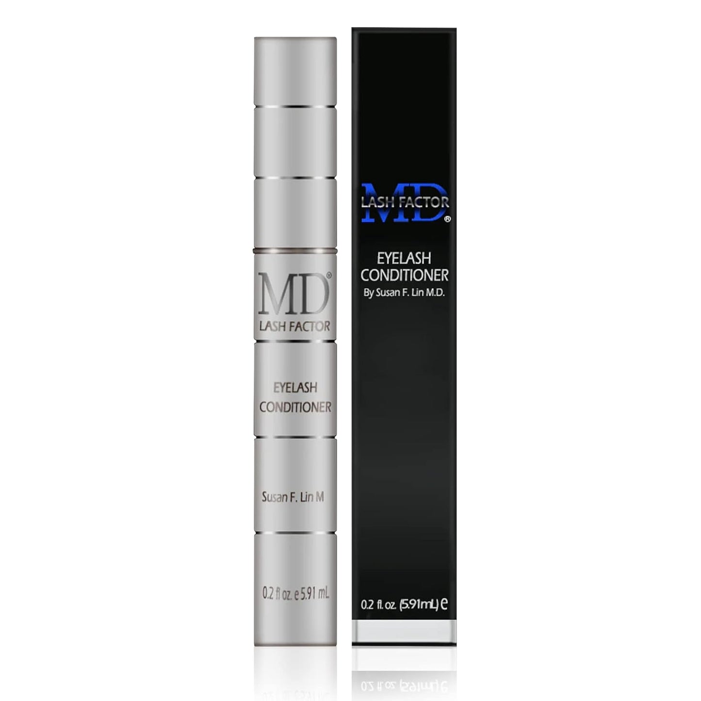 MD Lash Factor Eyelash Conditioner – 0.2 fl oz, 6-Month Supply – Peptide + Biotin Serum for Fuller, Thicker Lashes, Ophthalmologist-Tested