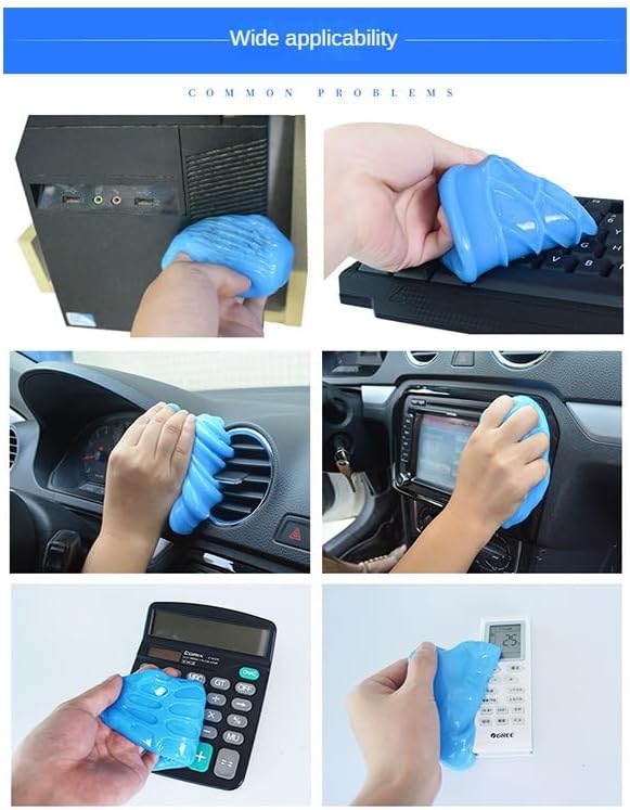 Car Cleaning Gel Kit Cleaning Gel for Car Detail Putty Cleaning Gel Auto Detail Tools Car Cleaning Gels, for Pc Tablet Laptop Keyboard, Camera, Printers, Calculator (0.44lb)