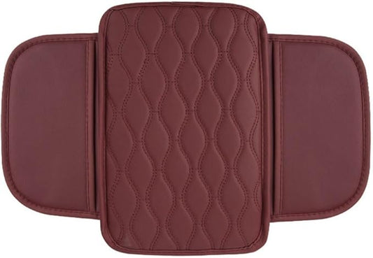 Car Armrest Pad for BMW M4 Competition Convertible Coupe F83 F82 G82, Waterproof Center Console Cushion Pad Cover Armrest Storage Box Mat Protection Interior Accessories,A-Red