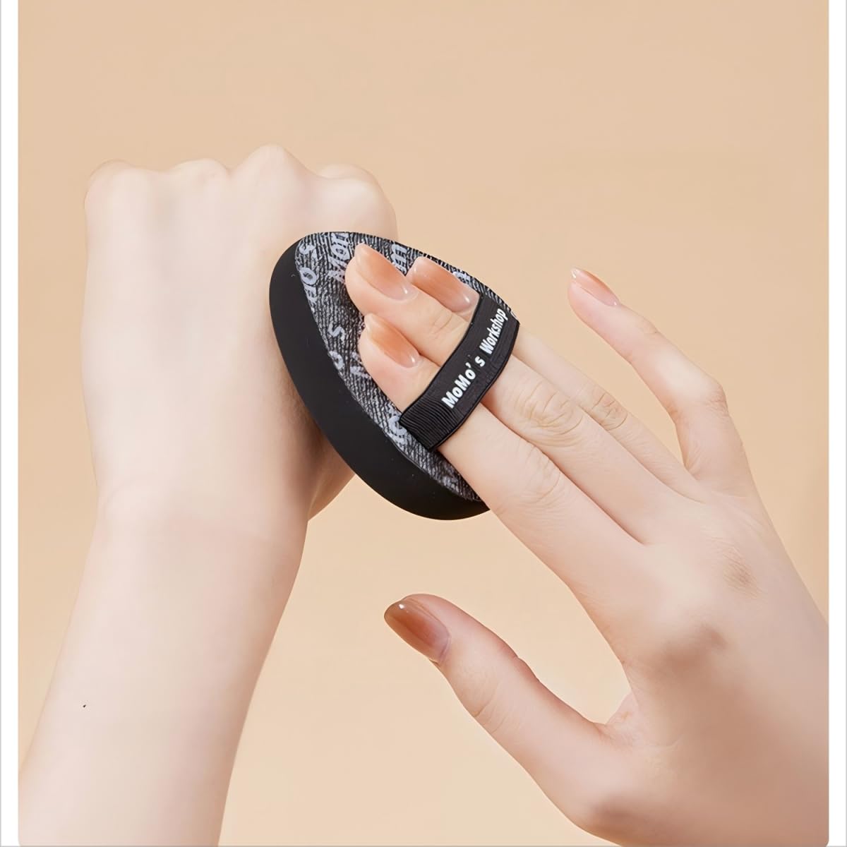 Momo's Workshop Makeup Sponge 2.99IN, Large Foundation Sponge For Foundation Concealer or Cushion, Latex Free Soft Cushion Puff Sponge for Face,1pcs