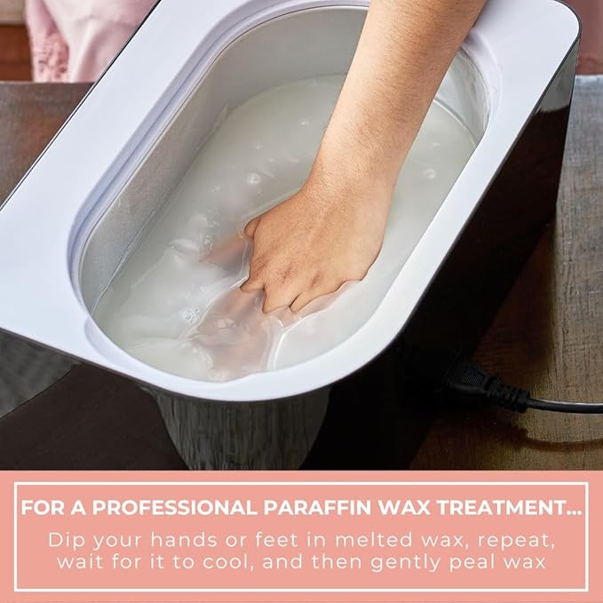 6lb Peach Scented Paraffin Wax, Paraffin Wax for Hand and Feet, Use with any Paraffin Wax Machine for Hand and Feet, Paraffin Wax Refills for Paraffin Baths, Parrafin Wax Blocks
